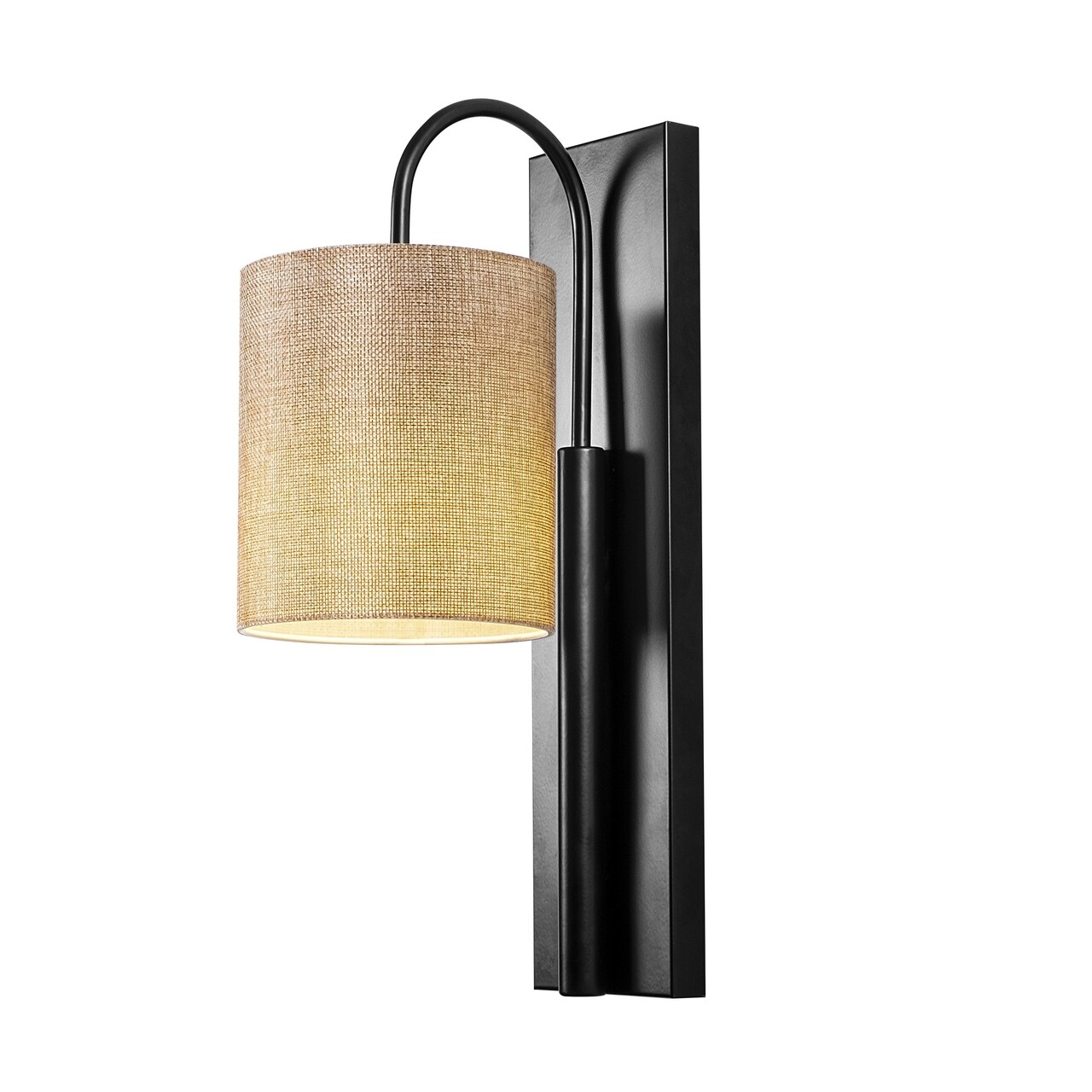 Aplica de perete, Opviq, Baston 3461, 10x42 cm, E27, 100 W, negru/bej - imagine 6